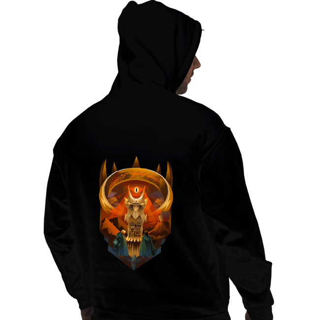 Daily_Deal_Shirts Pullover Hoodies, Unisex / Small / Black Art Deco Dark Fortress
