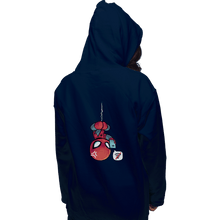 Load image into Gallery viewer, Shirts Pullover Hoodies, Unisex / Small / Navy Chibi Spider
