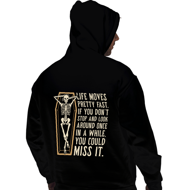 Secret_Shirts Pullover Hoodies, Unisex / Small / Black Life Moves Fast