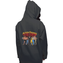 Load image into Gallery viewer, Shirts Zippered Hoodies, Unisex / Small / Dark Heather Action Friends
