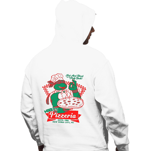 Secret_Shirts Pullover Hoodies, Unisex / Small / White Mikey's Pizzeria