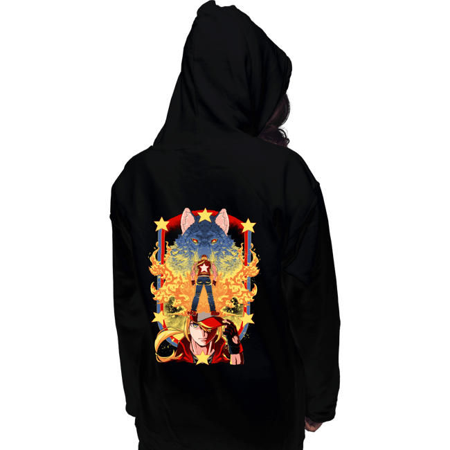 Shirts Pullover Hoodies, Unisex / Small / Black Lone Wolf
