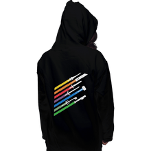 Load image into Gallery viewer, Shirts Zippered Hoodies, Unisex / Small / Black Weapon Streaks

