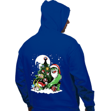 Load image into Gallery viewer, Daily_Deal_Shirts Pullover Hoodies, Unisex / Small / Royal Blue Puny God Christmas
