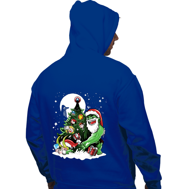 Daily_Deal_Shirts Pullover Hoodies, Unisex / Small / Royal Blue Puny God Christmas