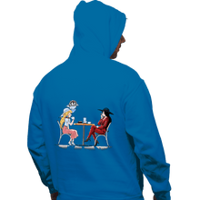 Load image into Gallery viewer, Shirts Pullover Hoodies, Unisex / Small / Sapphire Peach And Pauline
