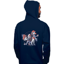 Load image into Gallery viewer, Shirts Pullover Hoodies, Unisex / Small / Navy Zombie Neighbors
