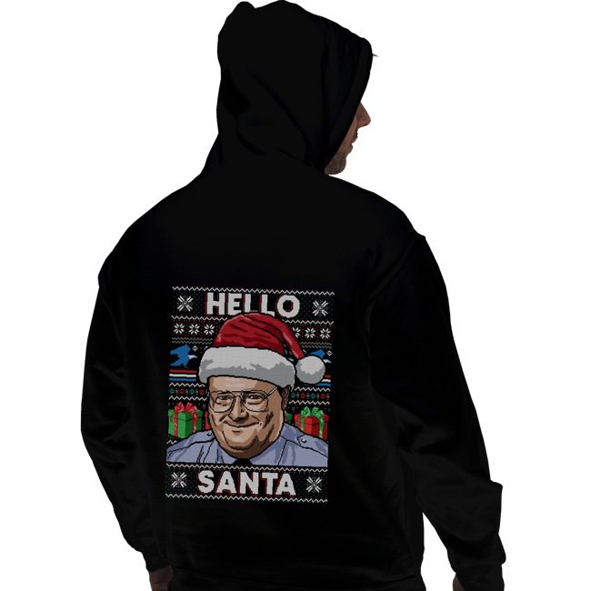 Shirts Pullover Hoodies, Unisex / Small / Black Hello Santa