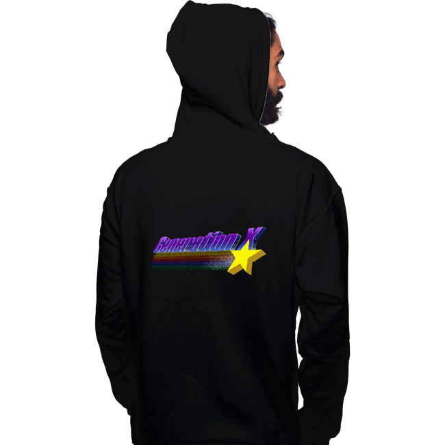 Daily_Deal_Shirts Pullover Hoodies, Unisex / Small / Black Generation X