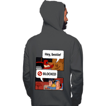 Load image into Gallery viewer, Daily_Deal_Shirts Pullover Hoodies, Unisex / Small / Charcoal Hey, Bestie!
