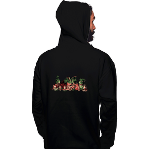 Daily_Deal_Shirts Pullover Hoodies, Unisex / Small / Black Dinosaurs