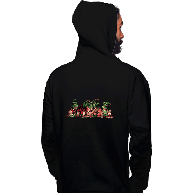 Daily_Deal_Shirts Pullover Hoodies, Unisex / Small / Black Dinosaurs