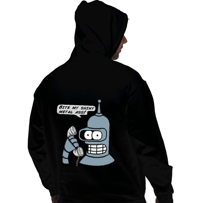 Secret_Shirts Pullover Hoodies, Unisex / Small / Black Robot On The Phone