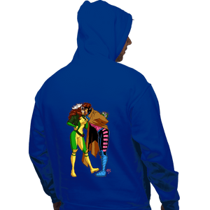 Daily_Deal_Shirts Pullover Hoodies, Unisex / Small / Royal Blue Rogue And Gambit Love
