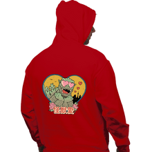 Load image into Gallery viewer, Daily_Deal_Shirts Pullover Hoodies, Unisex / Small / Red Kaiju Love
