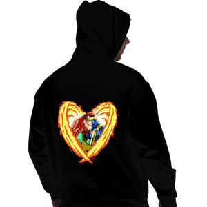 Daily_Deal_Shirts Pullover Hoodies, Unisex / Small / Black Burning Love