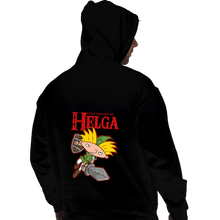 Load image into Gallery viewer, Daily_Deal_Shirts Pullover Hoodies, Unisex / Small / Black The Legend Of Helga

