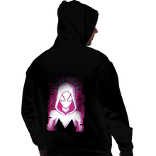Load image into Gallery viewer, Daily_Deal_Shirts Pullover Hoodies, Unisex / Small / Black Glitch Spider-Gwen
