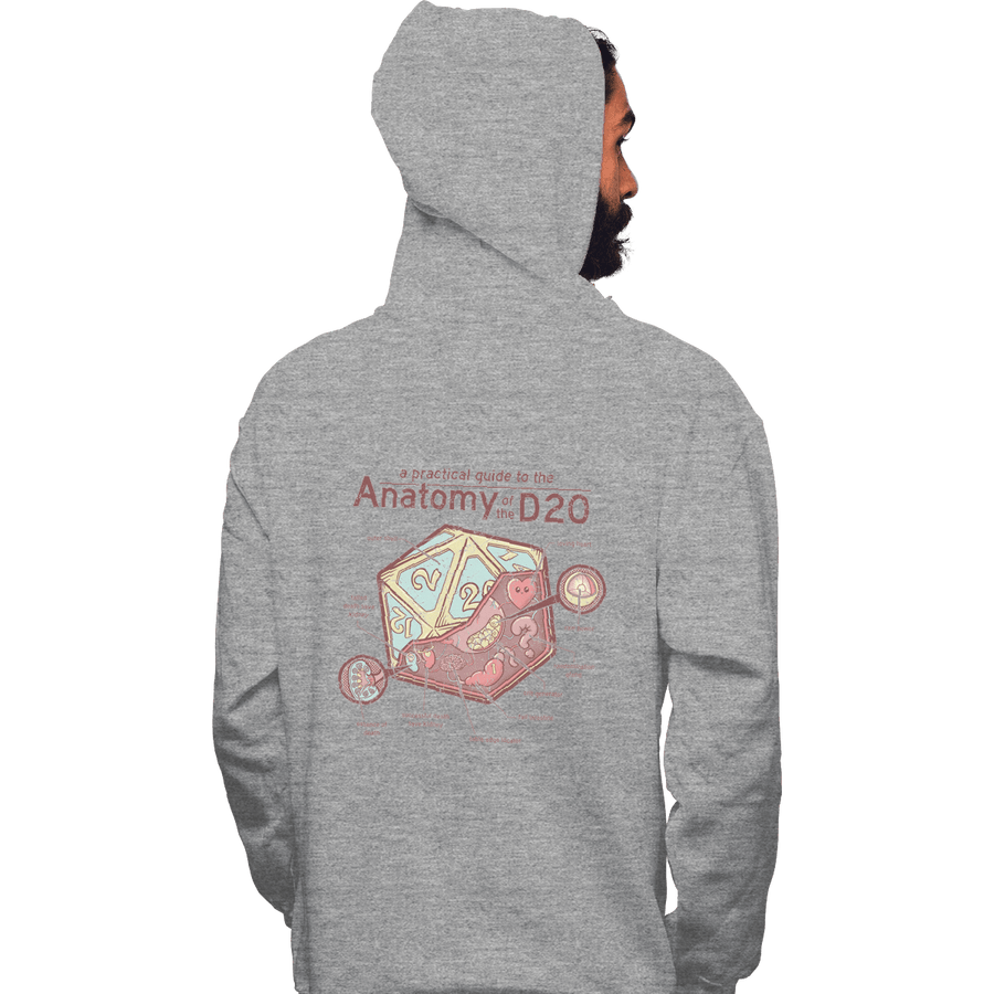 Shirts Zippered Hoodies, Unisex / Small / Sports Grey Anatomy Of The D20