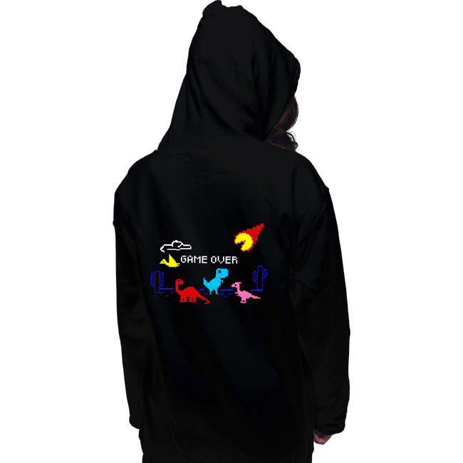 Daily_Deal_Shirts Pullover Hoodies, Unisex / Small / Black 8 Bit Extinction