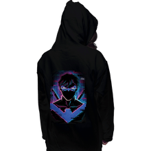 Load image into Gallery viewer, Daily_Deal_Shirts Pullover Hoodies, Unisex / Small / Black Glitch Nightwing
