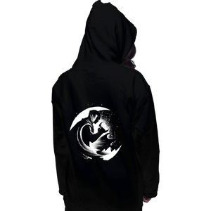Daily_Deal_Shirts Pullover Hoodies, Unisex / Small / Black The Crescent Moon
