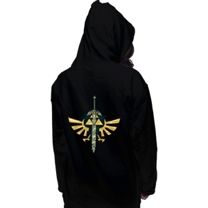 Daily_Deal_Shirts Pullover Hoodies, Unisex / Small / Black A Master Sword