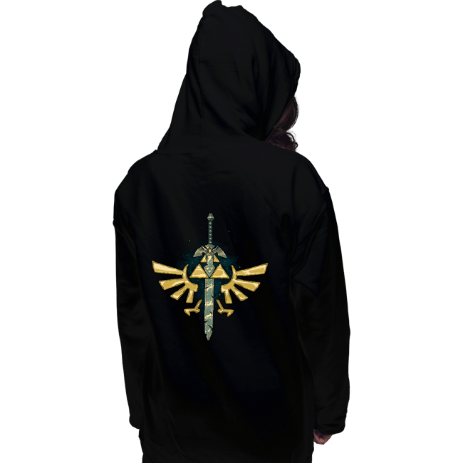 Daily_Deal_Shirts Pullover Hoodies, Unisex / Small / Black A Master Sword