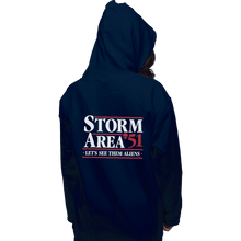 Load image into Gallery viewer, Shirts Pullover Hoodies, Unisex / Small / Navy Storm Area 51
