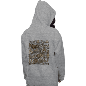 Daily_Deal_Shirts Pullover Hoodies, Unisex / Small / Sports Grey Tapestry Of The Quested Grail