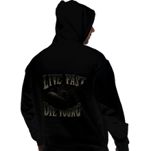 Load image into Gallery viewer, Shirts Pullover Hoodies, Unisex / Small / Black Live Fast Die Young
