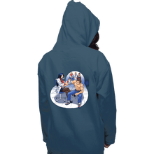 Load image into Gallery viewer, Shirts Pullover Hoodies, Unisex / Small / Indigo Blue School Brawl
