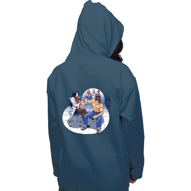 Shirts Pullover Hoodies, Unisex / Small / Indigo Blue School Brawl