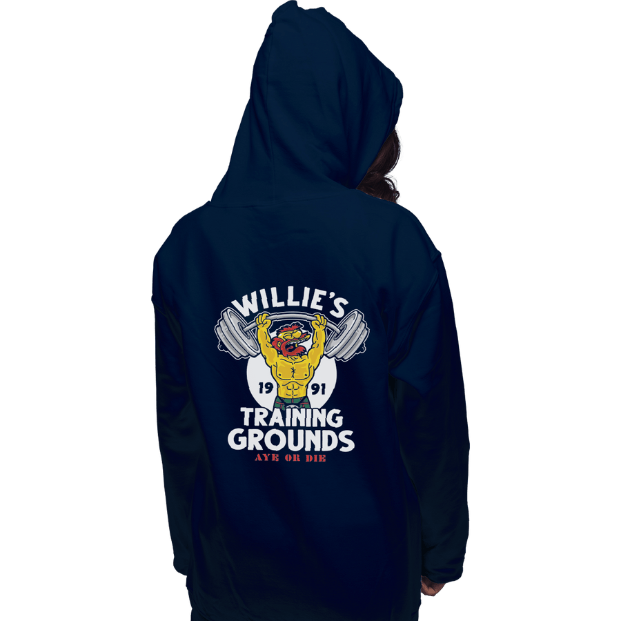 Shirts Zippered Hoodies, Unisex / Small / Navy Willie's Training Grounds