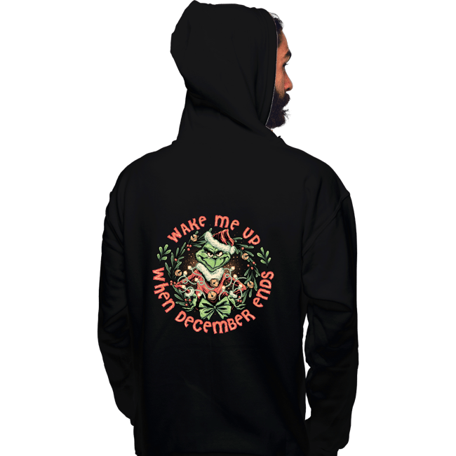 Daily_Deal_Shirts Pullover Hoodies, Unisex / Small / Black Wake Me Up When December Ends
