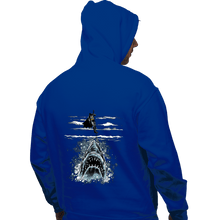 Load image into Gallery viewer, Daily_Deal_Shirts Pullover Hoodies, Unisex / Small / Royal Blue Shark Repellent
