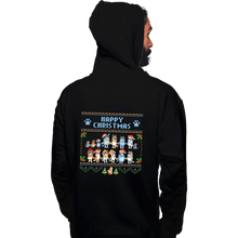 Load image into Gallery viewer, Daily_Deal_Shirts Pullover Hoodies, Unisex / Small / Black Happy Bluey Christmas
