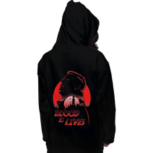 Load image into Gallery viewer, Shirts Zippered Hoodies, Unisex / Small / Black Blood Is Lives
