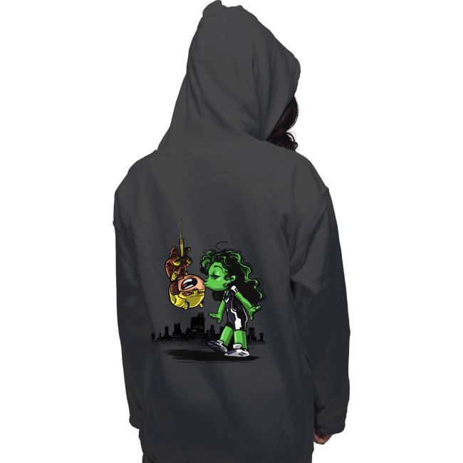 Daily_Deal_Shirts Pullover Hoodies, Unisex / Small / Charcoal Spidey Style