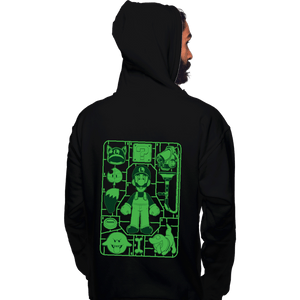 Secret_Shirts Pullover Hoodies, Unisex / Small / Black Luigi Model Sprue
