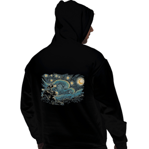 Shirts Zippered Hoodies, Unisex / Small / Black Starry Robot