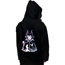Load image into Gallery viewer, Daily_Deal_Shirts Pullover Hoodies, Unisex / Small / Black Glitched Maleficent
