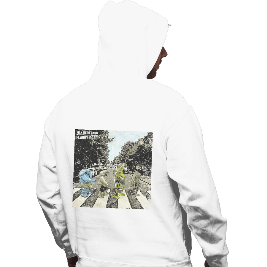 Shirts Pullover Hoodies, Unisex / Small / White Flabby Road
