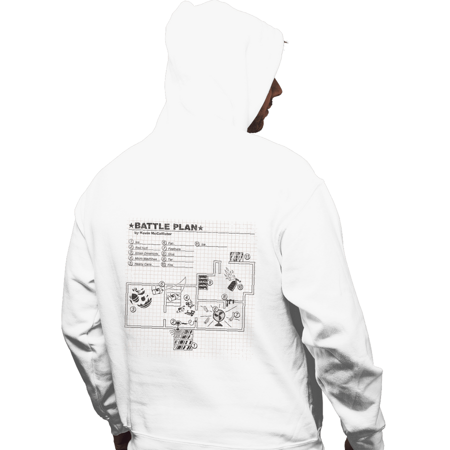 Shirts Pullover Hoodies, Unisex / Small / White Battle Plan