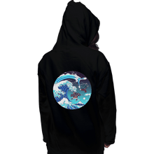 Load image into Gallery viewer, Shirts Zippered Hoodies, Unisex / Small / Black Breath Of The Great Wave
