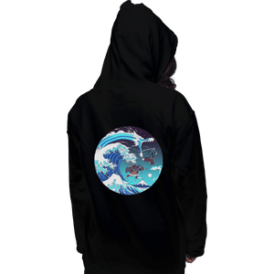 Shirts Zippered Hoodies, Unisex / Small / Black Breath Of The Great Wave