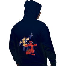Load image into Gallery viewer, Secret_Shirts Pullover Hoodies, Unisex / Small / Navy Wolverine &amp; Deadpool

