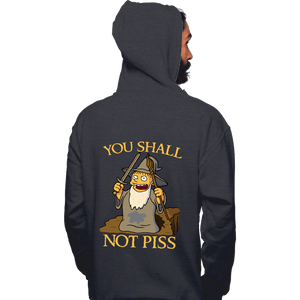 Shirts Pullover Hoodies, Unisex / Small / Dark Heather You Shall Not Piss