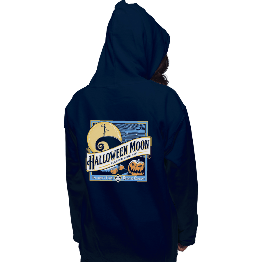 Shirts Pullover Hoodies, Unisex / Small / Navy Halloween Moon
