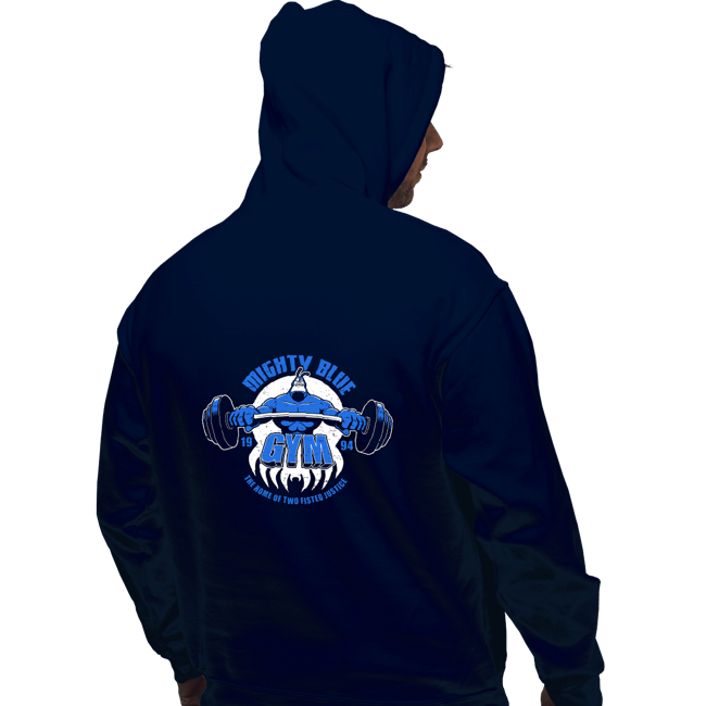 Shirts Pullover Hoodies, Unisex / Small / Navy Mighty Blue Gym